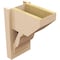 Ekena Millwork 8-in W x 12-in D x 16-in H Funston Slat Rough Cedar Woodgrain TimberThane Outlooker, Primed Tan OUTUR080X12X16FST24RCPR - alternate 2